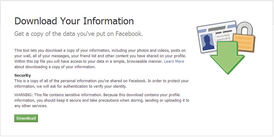 Facebook data liberation