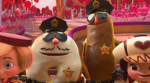 Cops made of doughnut is one of the many great ideas in the movie Wreck-it Ralph